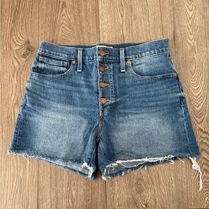 Madewell High-Rise Denim Shorts Size 28